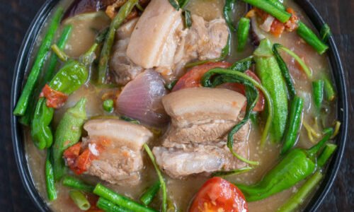 How to cook pork sinigang?